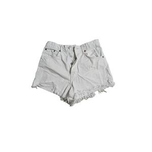 Zara Woman's White Denim Shorts